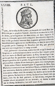 Jeu de cartes historiques contenant un abrg de l’Histoire sainte